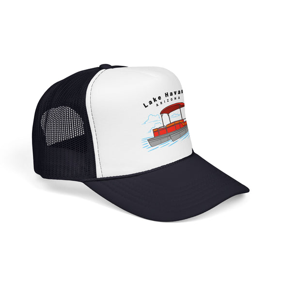Lake Havasu, Arizona Trucker Hat - Pontoon Boat