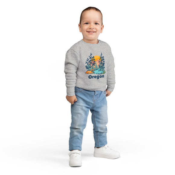 Oregon Toddler Sweatshirt - Oregon Toddler Crewneck Sweatshirt