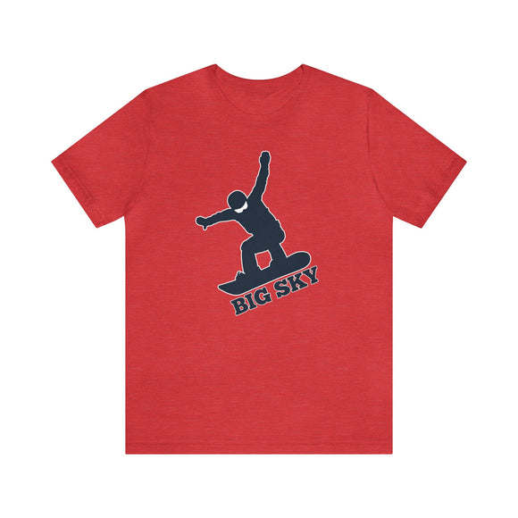 Big Sky, Montana T-Shirt - Snowboard Unisex Big Sky Shirt