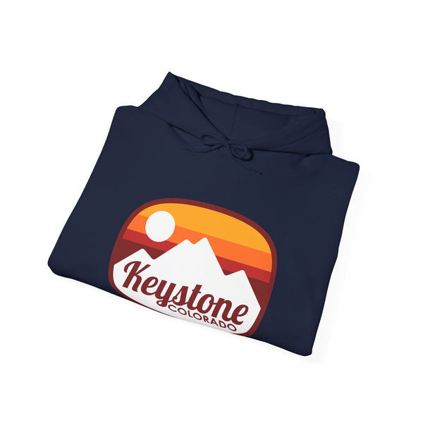 Keystone, Colorado Hoodie - Retro Ombre Unisex Keystone Hoodie Sweatshirt