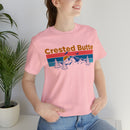 Crested Butte, Colorado Shirt - Mountain Sunset Unisex Crested Butte T-Shirt-117