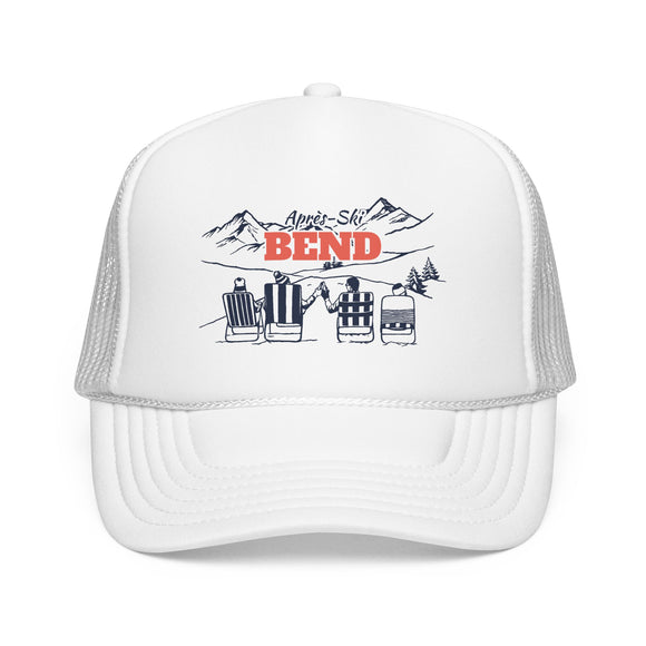 Bend, Oregon Après-ski Trucker Hat — Foam Mesh Cap