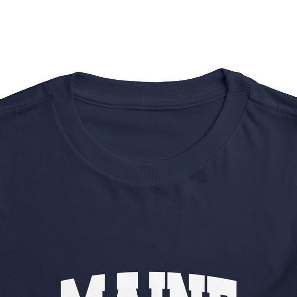 Maine Toddler Graphic Tee - Kids Maine Vacation T-Shirt