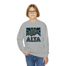 Alta, Utah Youth Sweatshirt - Unisex Kid's Alta Crewneck Sweatshirt-7