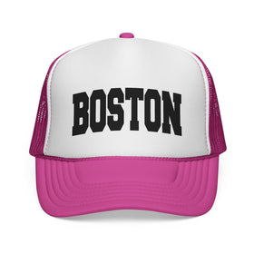 Buy pink Boston, Massachusetts Collegiate Style Trucker Hat