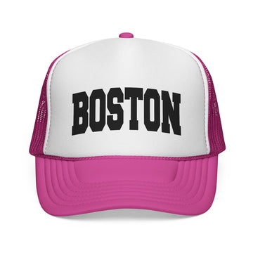 Buy pink Boston, Massachusetts Collegiate Style Trucker Hat