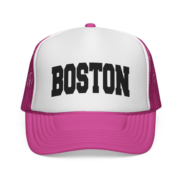 Boston, Massachusetts Collegiate Style Trucker Hat