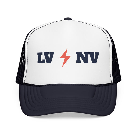Las Vegas, Nevada Retro Trucker Hat - Lightning Foam Cap