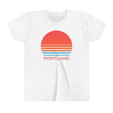 Portland, Oregon Youth Shirt - Retro 80s Portland Kid's T-Shirt