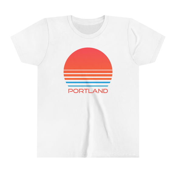 Portland, Oregon Youth Shirt - Retro 80s Portland Kid's T-Shirt