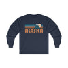 Alaska Long Sleeve Shirt - Retro Unisex Alaska Long Sleeve Tee