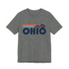 Ohio T Shirt - Retro Jetski PWC Graphic Ohio Tee