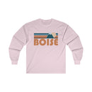 Boise, Idaho Long Sleeve Shirt - Retro Unisex Boise Long Sleeve Tee-7