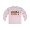 Boise, Idaho Long Sleeve Shirt - Retro Unisex Boise Long Sleeve Tee