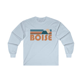 Boise, Idaho Long Sleeve Shirt - Retro Unisex Boise Long Sleeve Tee