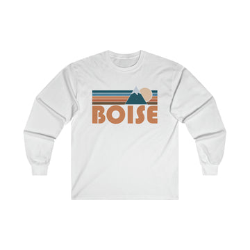 Buy white Boise, Idaho Long Sleeve Shirt - Retro Unisex Boise Long Sleeve Tee