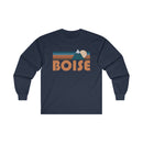 Boise, Idaho Long Sleeve Shirt - Retro Unisex Boise Long Sleeve Tee-8