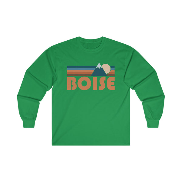 Boise, Idaho Long Sleeve Shirt - Retro Unisex Boise Long Sleeve Tee