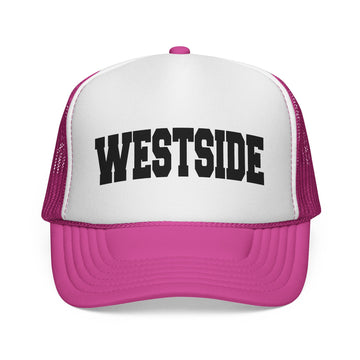 Buy pink Westside Retro Collegiate Style Trucker Hat