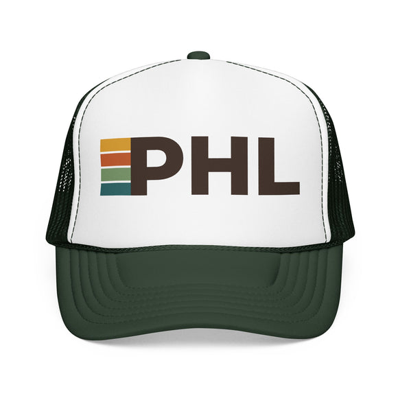 Philadelphia, Pennsylvania Trucker Hat - PHL Abbr retro cap