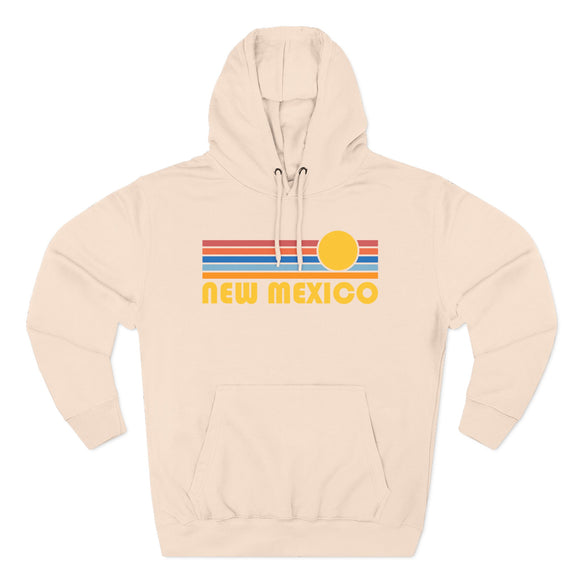 Premium New Mexico Hoodie - Retro Sun Unisex Sweatshirt
