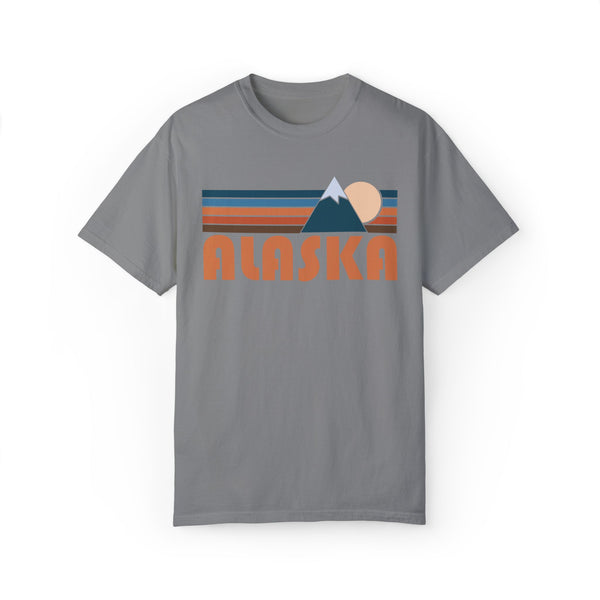 Alaska Graphic Tee, Comfort Colors Retro Unisex T-shirt, Mountain Adventure Shirt
