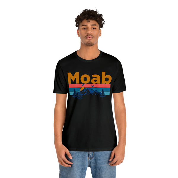 Moab, Utah Shirt - Mountain Sunset Unisex Moab T-Shirt