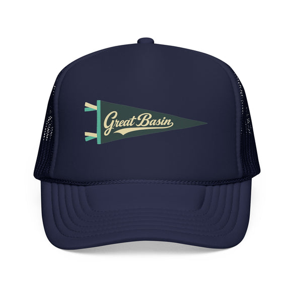 Great Basin National Park Pennant Trucker Hat — Vintage Foam Mesh Cap