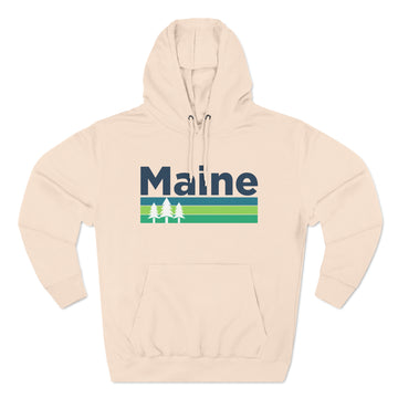 Buy pale-pink Premium Maine Hoodie - Retro Unisex Sweatshirt