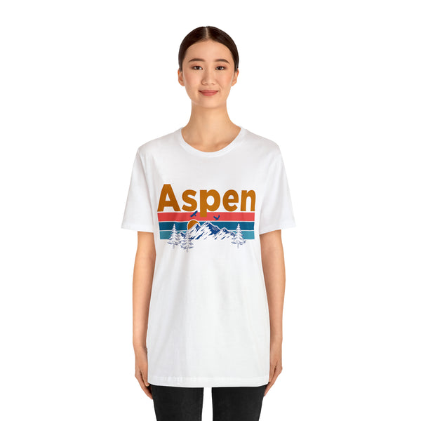 Aspen, Colorado Shirt - Mountain Sunset Unisex Aspen T-Shirt