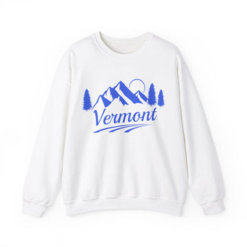 Buy white Vermont Sweatshirt - Unisex Mountain Vermont Sweatshirt