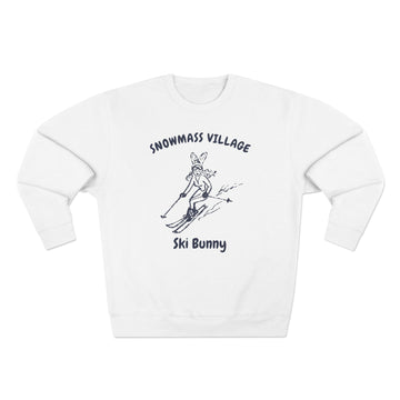 Premium Snowmass Village, Colorado Ski Bunny Sweatshirt - 0