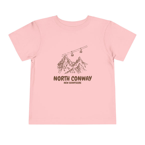 North Conway, New Hampshire Toddler T-Shirt — Vintage Gondola Ski Mountain Tee