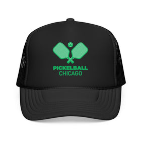 Chicago, Illinois Pickleball Trucker Hat - Foam Chicago Cap - 0