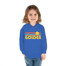 Golden, Colorado Toddler Hoodie - Retro Sunrise Unisex Golden Toddler Sweatshirt-17