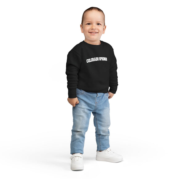 Colorado Springs, Colorado Toddler Sweatshirt - Colorado Springs Toddler Crewneck Sweatshirt
