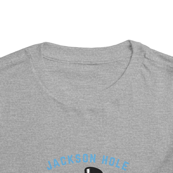 Jackson Hole, Wyoming Toddler Skiing Snowman Graphic Tee - Kids Jackson Hole T-Shirt