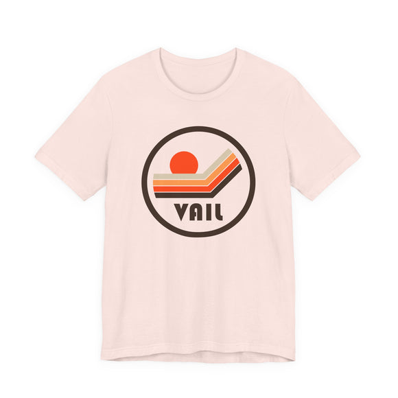 Vail, Colorado T-Shirt - Sunset Mountain Graphic Tee