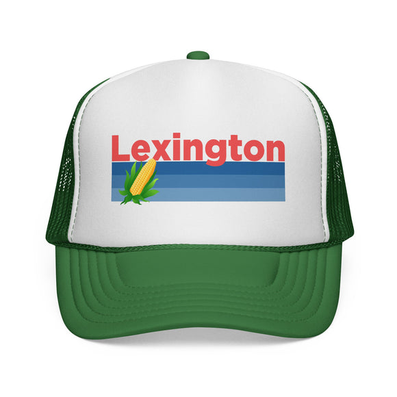Lexington, Kentucky Retro Corn and Farm Trucker Hat