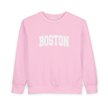 Buy pink Boston, Massachusetts Toddler Sweatshirt - Boston Toddler Crewneck Sweatshirt