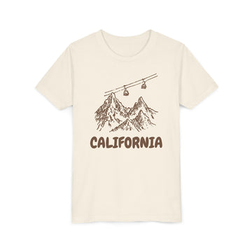California Youth T-Shirt — Vintage Gondola Ski Mountain Tee