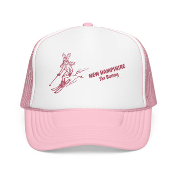 Buy light-pink-white New Hampshire Ski Bunny Foam Trucker Hat