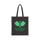 St. Petersburg, Florida Cotton Canvas Pickleball St. Petersburg Tote Bag-2