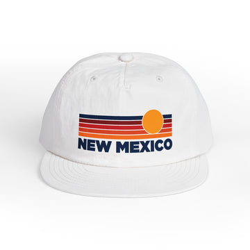 New Mexico retro sunset Surf Cap | vintage striped sun state hat