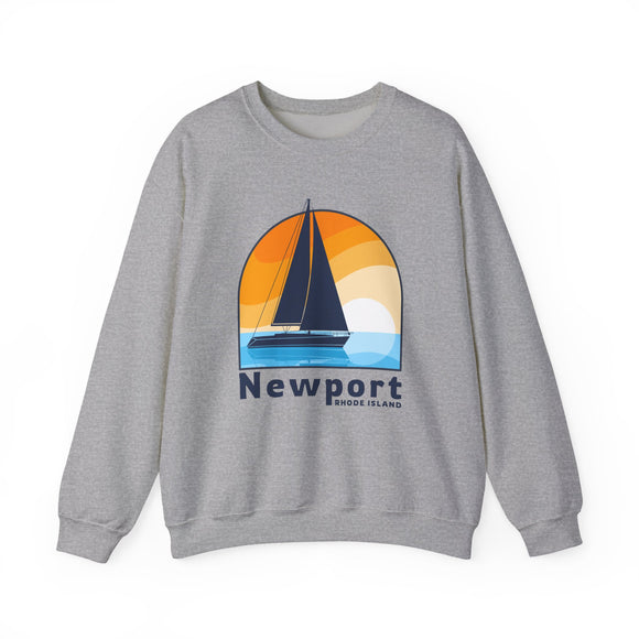 Newport, Rhode Island Sweatshirt - Sailboat Newport Crewneck Sweatshirt