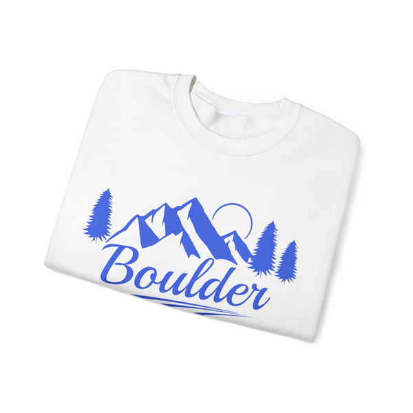 Boulder, Colorado Sweatshirt - Unisex Mountain Boulder Sweatshirt