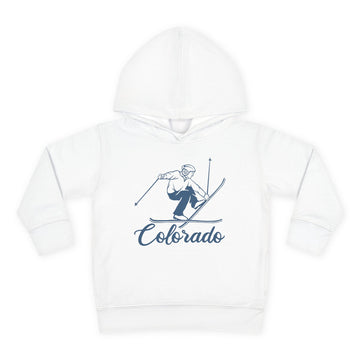 Colorado Toddler Hoodie - Unisex Vintage Skiing Colorado Sweatshirt