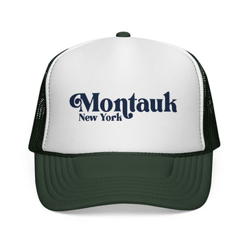 Buy dark-green Montauk, New York Retro Trucker Hat