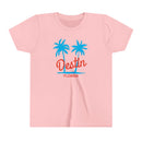 Destin, Florida Youth Shirt - Retro Palm Tree Destin Kid's T-Shirt-3