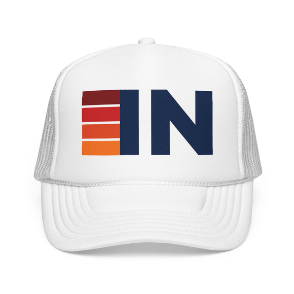 Indiana Trucker Hat - IN Abbr retro cap